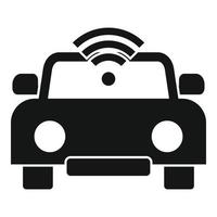 Car wifi icon, simple style vector