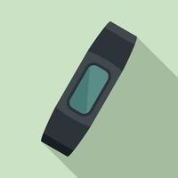 Smart bracelet device icon, flat style vector