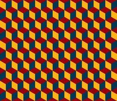 seamless geometric box pattern abstract background vector