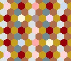 seamless geometric pattern with hexagon vector