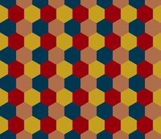 seamless geometric pattern with hexagon vector