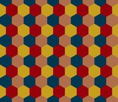 seamless geometric pattern with hexagon vector