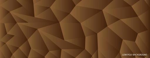 triangle brown background low poly style vector