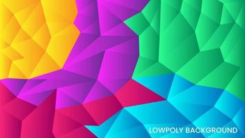 colorful low poly background. abstract colorful triangle background shape vector