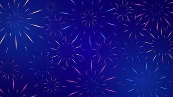 firework celebration background template design vector