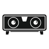 Dj speaker icon, simple style vector