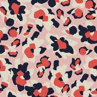 Vector flower leopard illustration seamless repeat pattern digital artwork