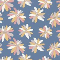 Vector simple flower illustration seamless repeat pattern digital artwork