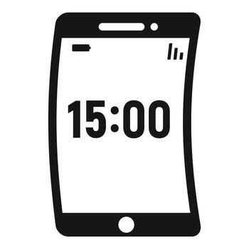 Foldable device icon, simple style vector