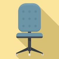 Office chair icon, flat style vector