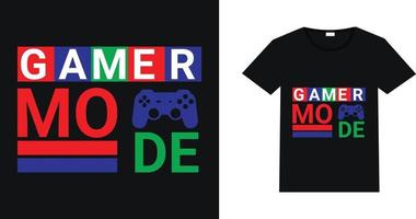 The Gaming T Shirt Design vector