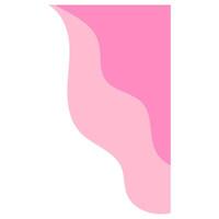 Wavy Abstract Corner With Pastel Color vector