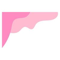 Wavy Abstract Corner With Pastel Color vector