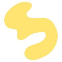 Simple Abstract Shape Element With Fun Color vector