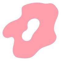 Simple Abstract Shape Element With Fun Color vector