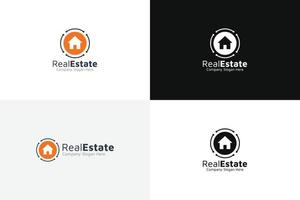 logotipo inmobiliario vector