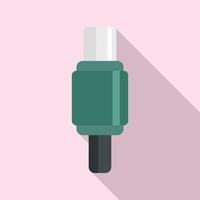 Digital adapter icon, flat style vector