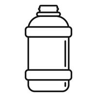 Plastic shaker icon, outline style vector