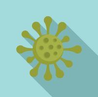 Measles virus icon, flat style vector