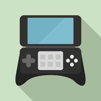 icono de gamepad de teléfono inteligente, estilo plano vector