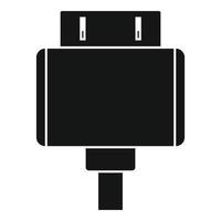 icono de adaptador de tableta antiguo, estilo simple vector