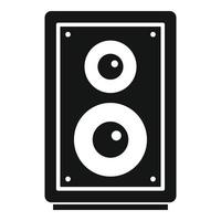 icono de altavoz de música en casa, estilo simple vector