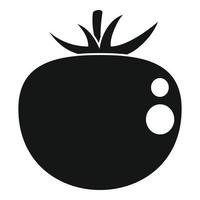 icono de tomate fresco, estilo simple vector