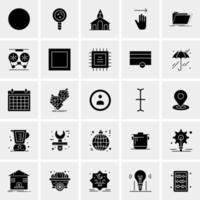 25 iconos de negocios universales vector ilustración de icono creativo para usar en proyectos relacionados con la web y dispositivos móviles