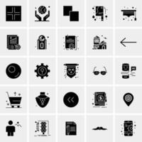 25 iconos de negocios universales vector ilustración de icono creativo para usar en proyectos relacionados con la web y dispositivos móviles