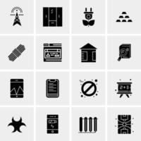 16 Universal Business Icons Vector Creative Icon Illustration to use in web and Mobile Related project