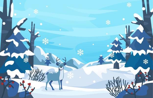 White Winter Background Concept