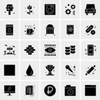 25 iconos de negocios universales vector ilustración de icono creativo para usar en proyectos relacionados con la web y dispositivos móviles