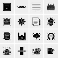 16 Universal Business Icons Vector Creative Icon Illustration to use in web and Mobile Related project