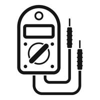 Multimeter tester icon, simple style vector