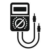 Multimeter instrument icon, simple style vector