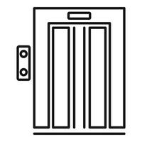 Airport elevator icon, outline style vector