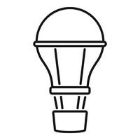 Air balloon icon, outline style vector