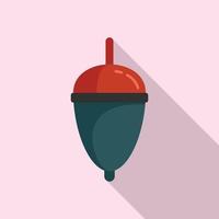 Bobber lure icon, flat style vector