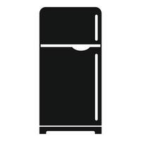 Retro fridge icon, simple style vector