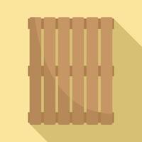 New wood pallet icon, flat style vector