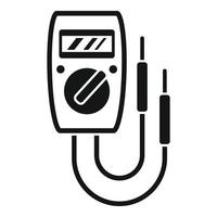 Digital multimeter icon, simple style vector