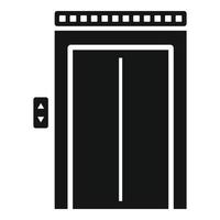 Broken elevator icon, simple style vector