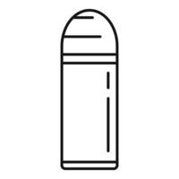 Outdoor vacuum insulated bottle icon, outline style vector