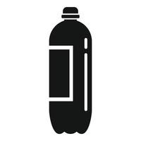 Plastic bottle icon, simple style vector