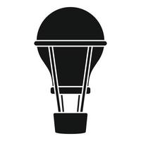 Airship balloon icon, simple style vector