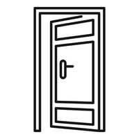 Exit icon, outline style vector