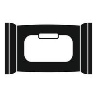 Wet napkins icon, simple style vector