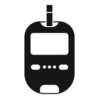 Glucose meter icon, simple style vector