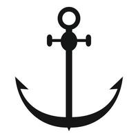 Heavy anchor icon, simple style vector