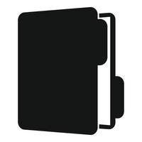 icono de carpeta de inventario, estilo simple vector